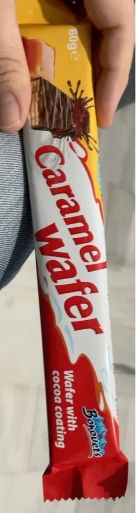 Caramel wafer