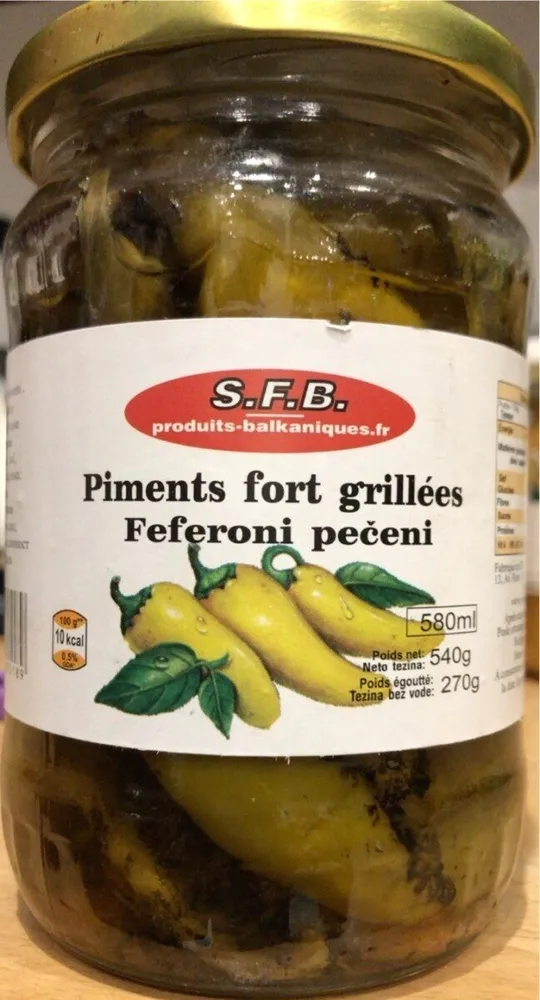 Piments fort grilles