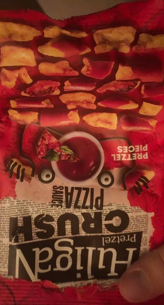 Pretzel crush pizza sauce