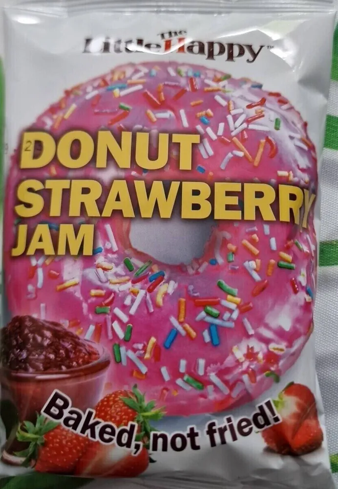 Donut strawberry jam
