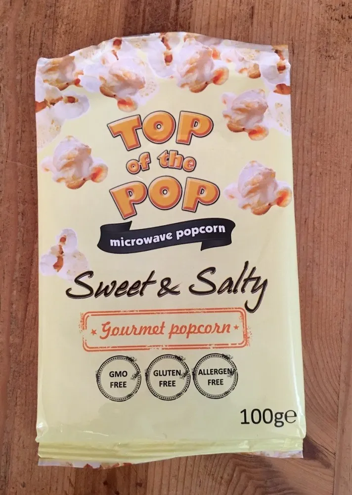 Top Of The Pops Microwave Popcorn Sweet & Salty 100G
