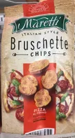 Bruschette chips gout pizza