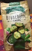 Oven Baked Bruschette Chips sweet Basil pesto