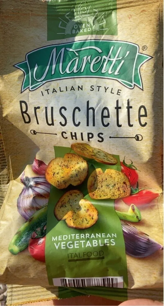 Bruschette Chips mediterranean vegetables