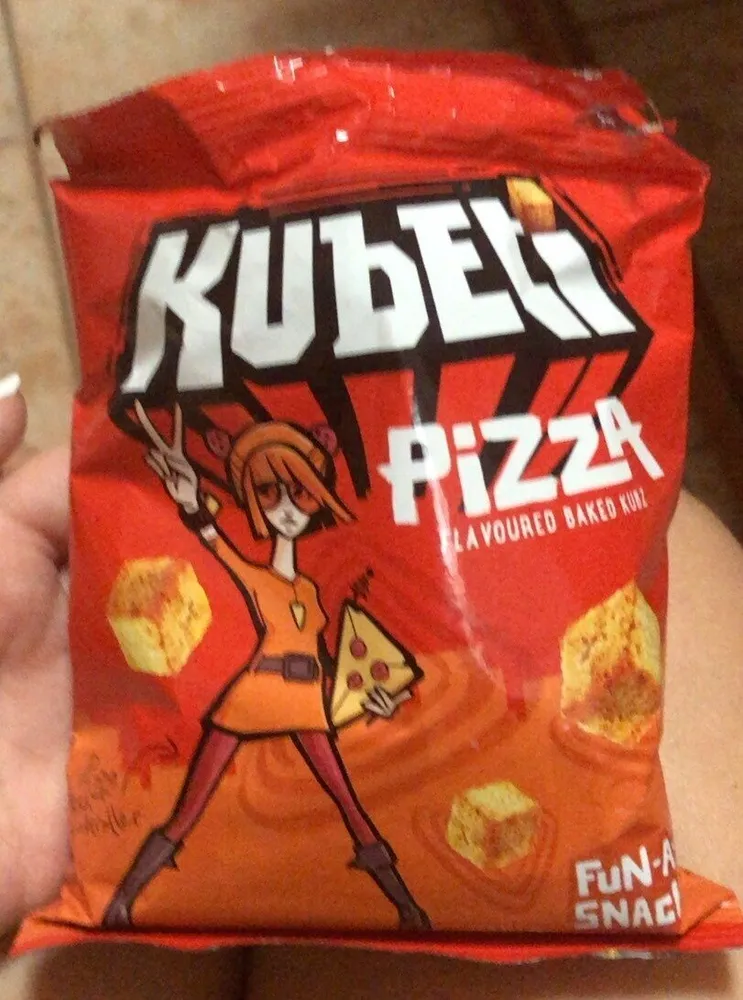 Pizza flavored baked kubz