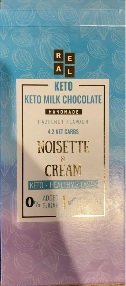 Keto milk chocolat noisette et cream
