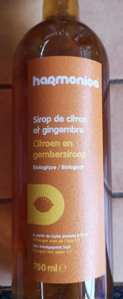 Sirop de citron et gingembre