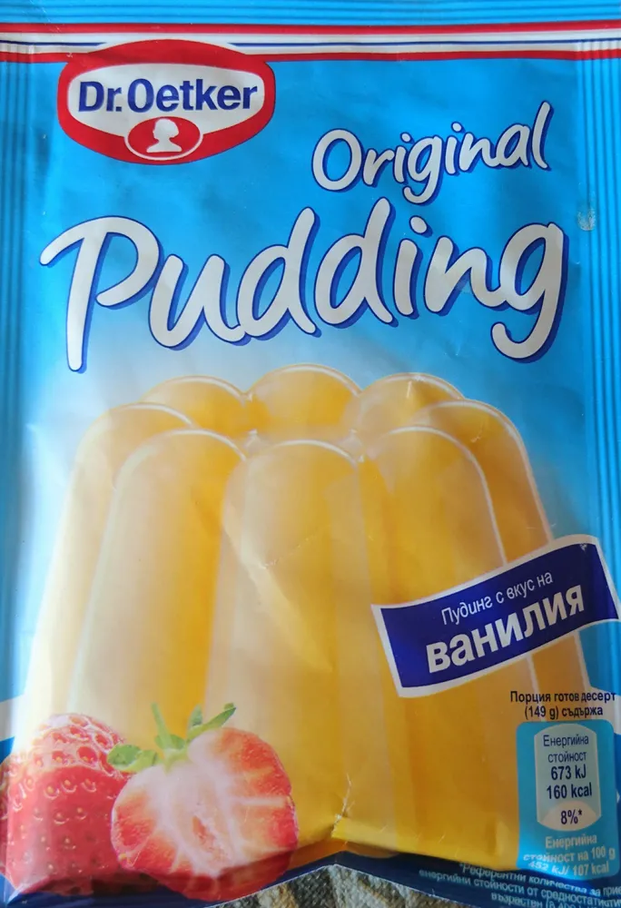 Пудинг с вкус на ванилия