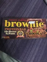 brownie PROTEIN BAR CARAMEL CHOCOLATE ALMONDS & PECANS
