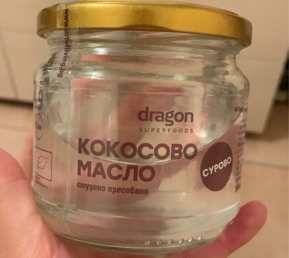 Сурово кокосово масло