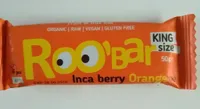 Roo Bar Baie Des Incas Orange Vegan SS Gluten