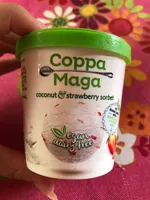 Coconut & strawberry sorbet