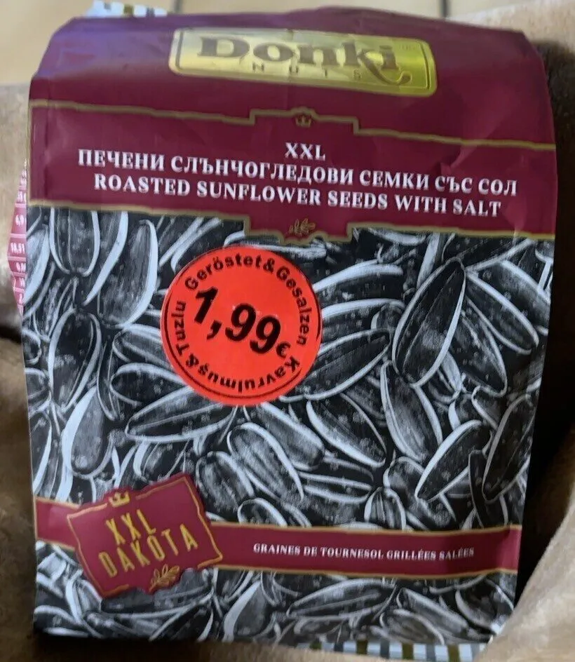 Graines de tournesols grillées et salé