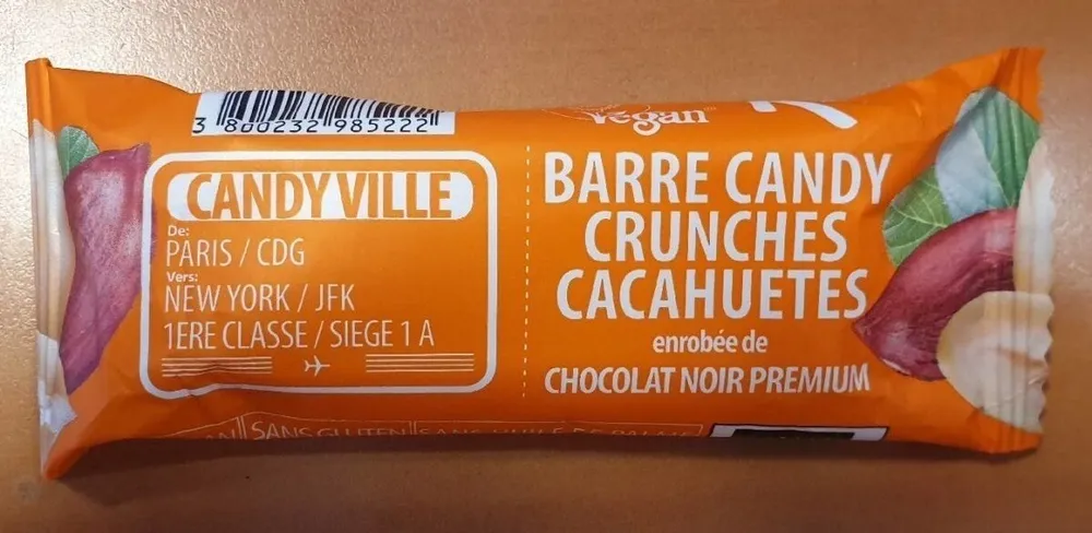 Barre Candy Ville cacahuètes croquantes