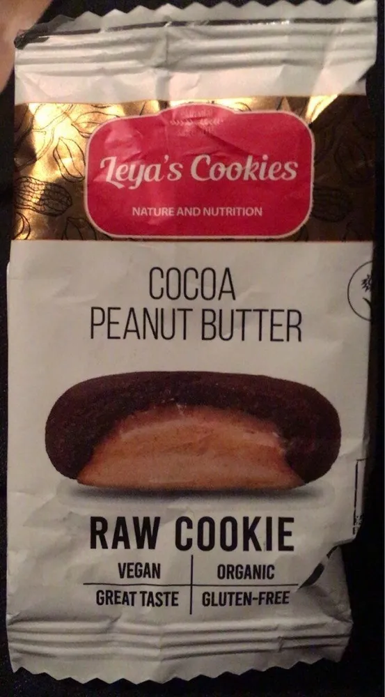 Raw cookie cocoa peanut butter