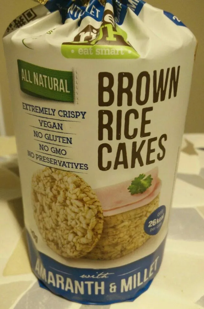 BROWN RICE CAKES WITH AMARANTH & MILLET