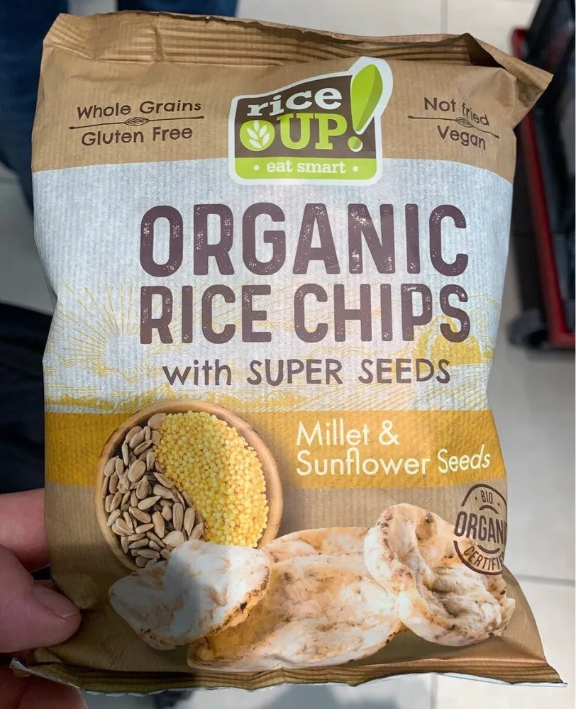 Organic chips millet et sunflower seeds