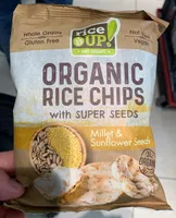 Organic chips millet et sunflower seeds