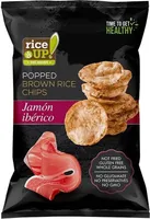 Popped Brown Rice Chips Jamon ibérico