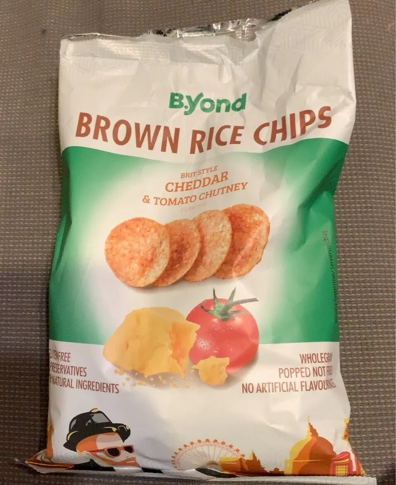 Brown rice chips