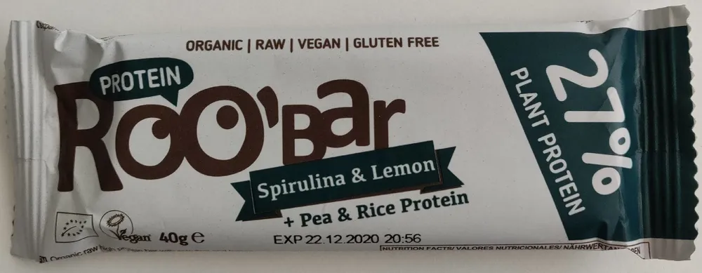 Barre protéinnée - Spiruline & Citron