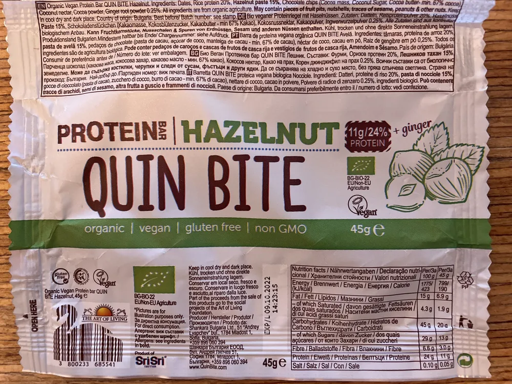 Protein Bar Hazelnut