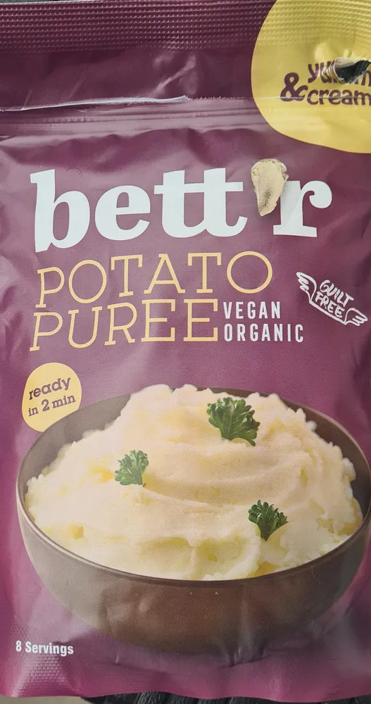POTATO PUREE VEGAN ORGANIC