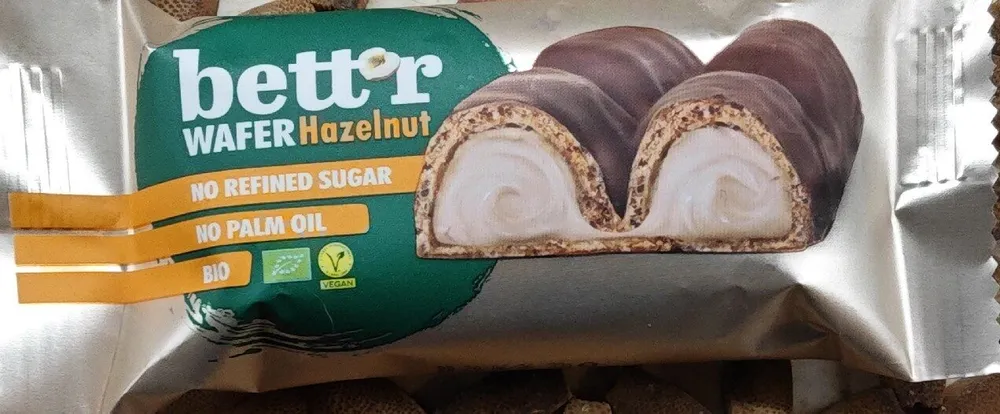 Organic Vegan Wafer With Hazelnut Cream