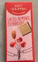 Salted almonds cramberry white