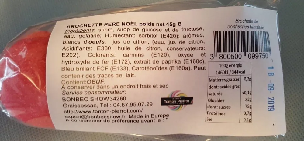 Brochettes de confiserie fantaisies