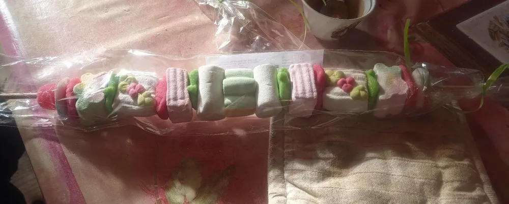 Brochette guimauve de Noël