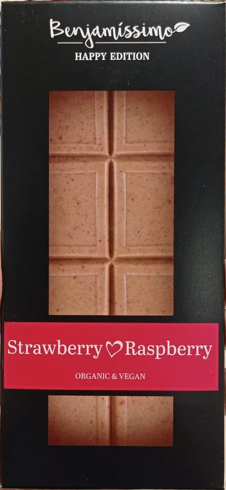 Fine Chocolate with superfoods strawberry raspberry