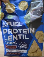 Protein lentil chips