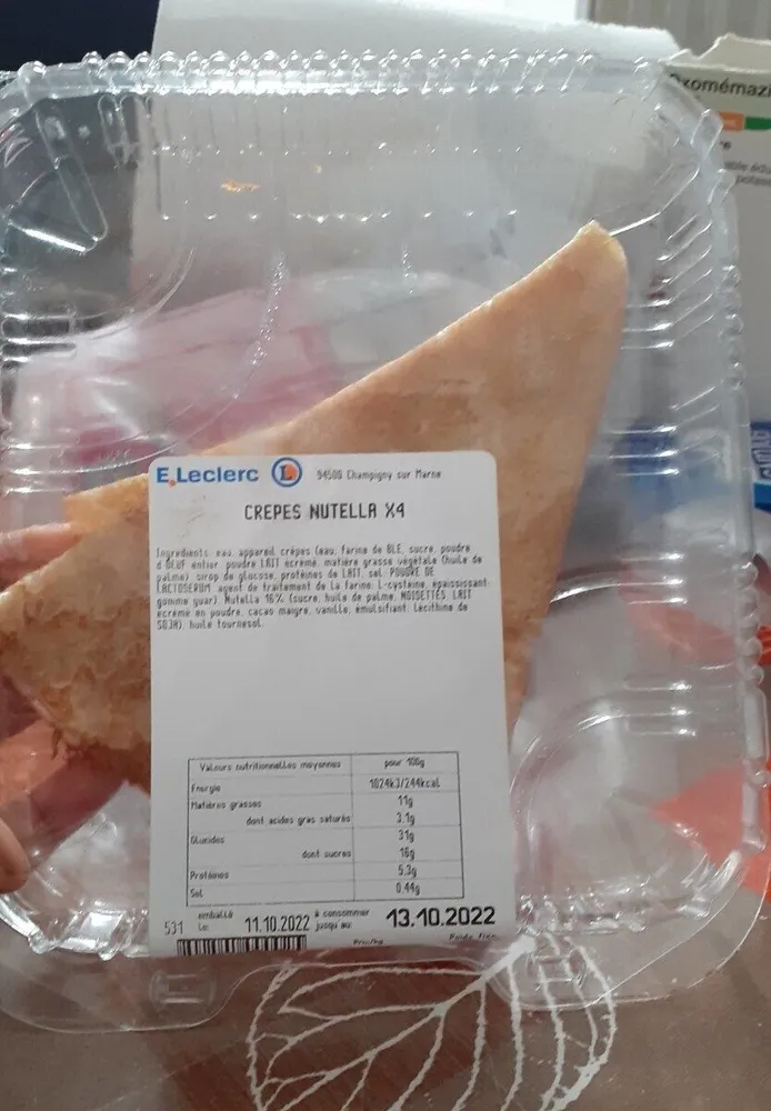 Crêpe nutella