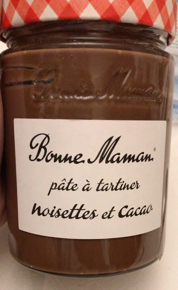 Pate a tartiner noisettes et cacao