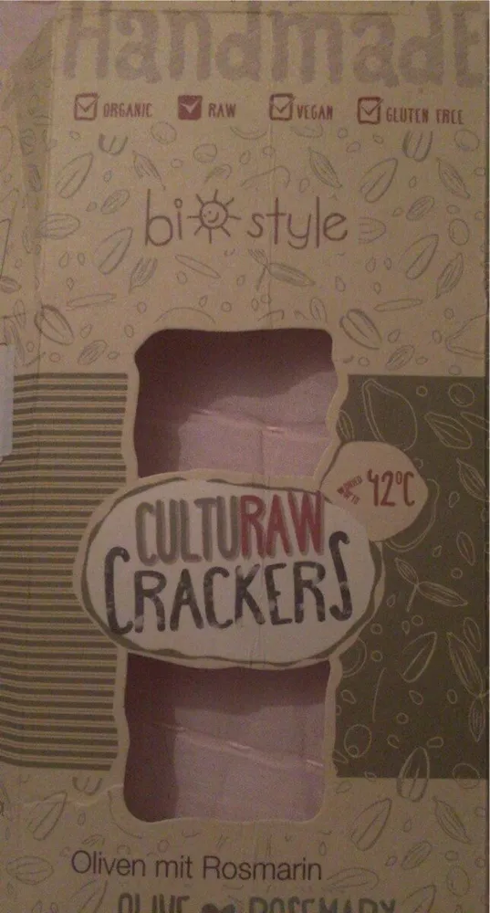 Culturan crakers olives et romarin