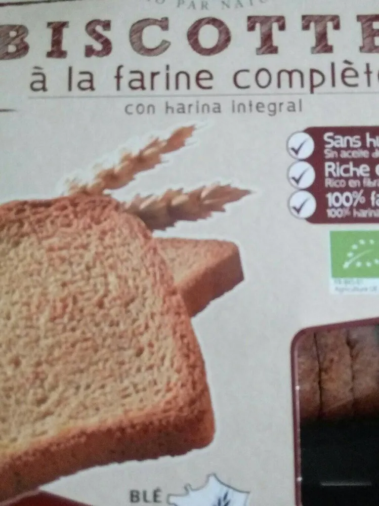 Biscottes à la farine complète