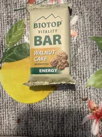 VITALITY BAR WALNUT CAKE OREHOVA POTIČKA ENERGY