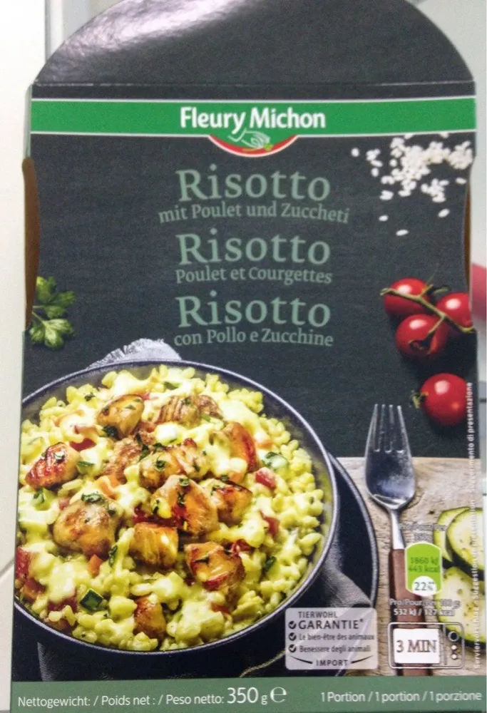 Risotto poulet courgettes