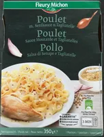 Poulet sauce moutarde et tagliatelles