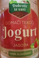 Domači tekoči Jogurt Jagoda