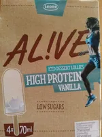 AL!VE HIGH PROTEIN VANILLA iced dessert lollies