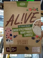 Alive Ice cream Lollies