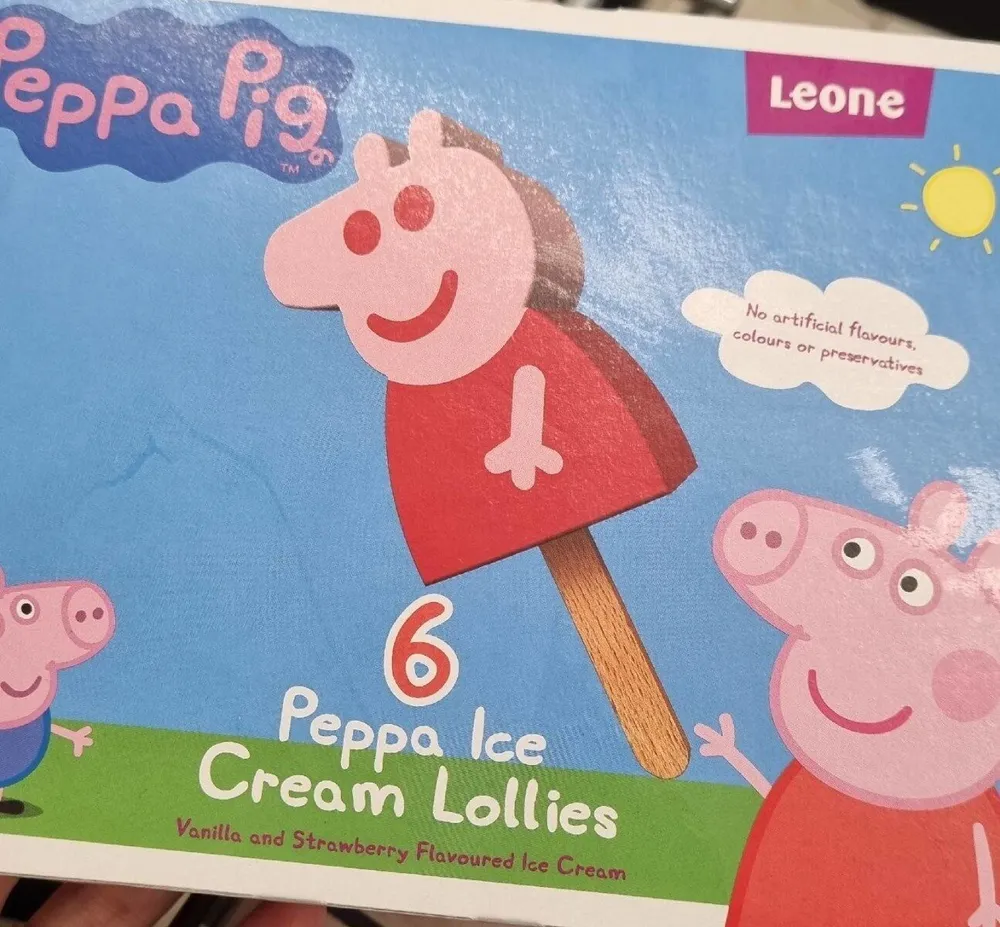 Glace peppa pig