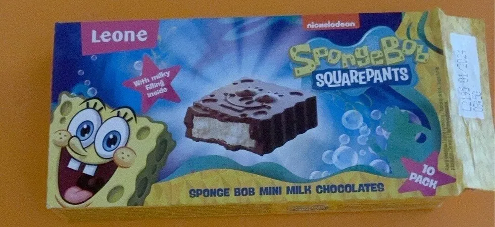 Spongebob mini milk chocolates