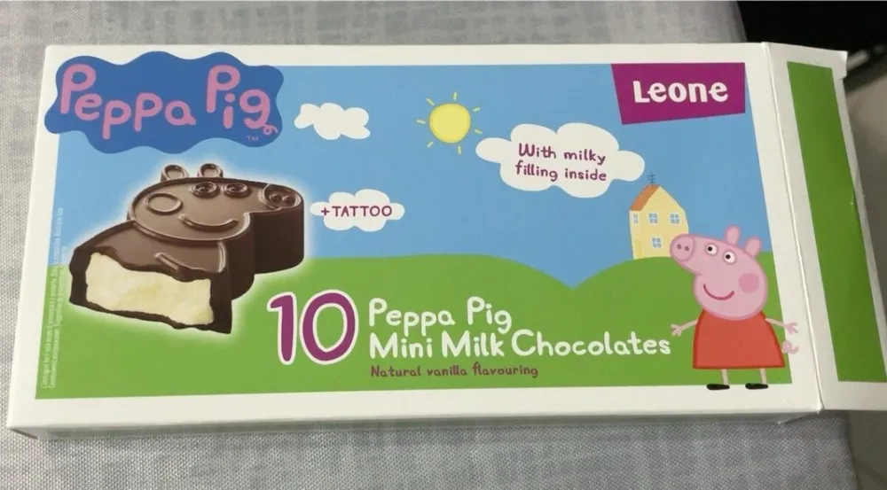 Peppa pig mini milk choccolates