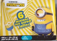 6 ice cream lollies raspberry & vanilla flavour
