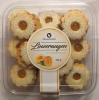 Linzer Augen mit Aprikosenfüllung