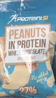 Peanuts in protein white chocolate with coconut
