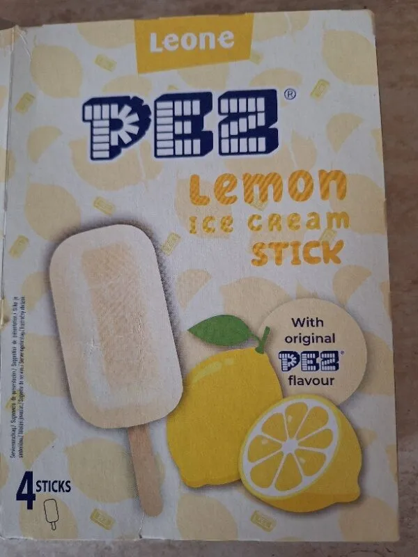 lemon ice cream stick